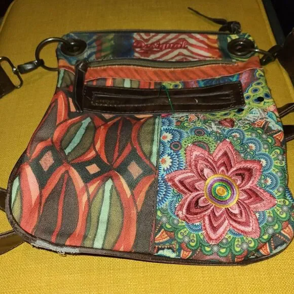 DESIGUAL crossbody festival bag, vintage boho floral - Picture 7 of 8